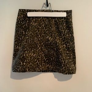 Vici leopard mini skirt